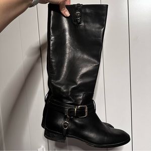 Italian riding leather boots